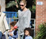 Heidi Klum avec Johan et Henry 