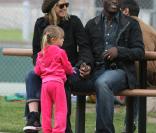 Heidi Klum et Seal avec la petite Leni 