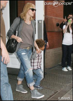 Heidi Klum et Seal en famille à New York  