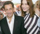 Carla Bruni et son époux Nicolas Sarkozy lors de la remise du Trophée Virginio Bruni-Tedeschi.
