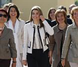 Letizia d'Espagne inaugure l'institut Gaudem de Madrid, un centré spécialisé pour les enfants malentendants, le 23/04/09