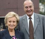 Jacques Chirac et son épouse Bernadette 