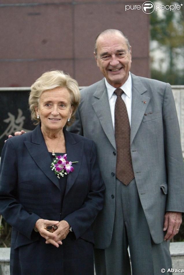 Jacques Chirac et son épouse Bernadette 