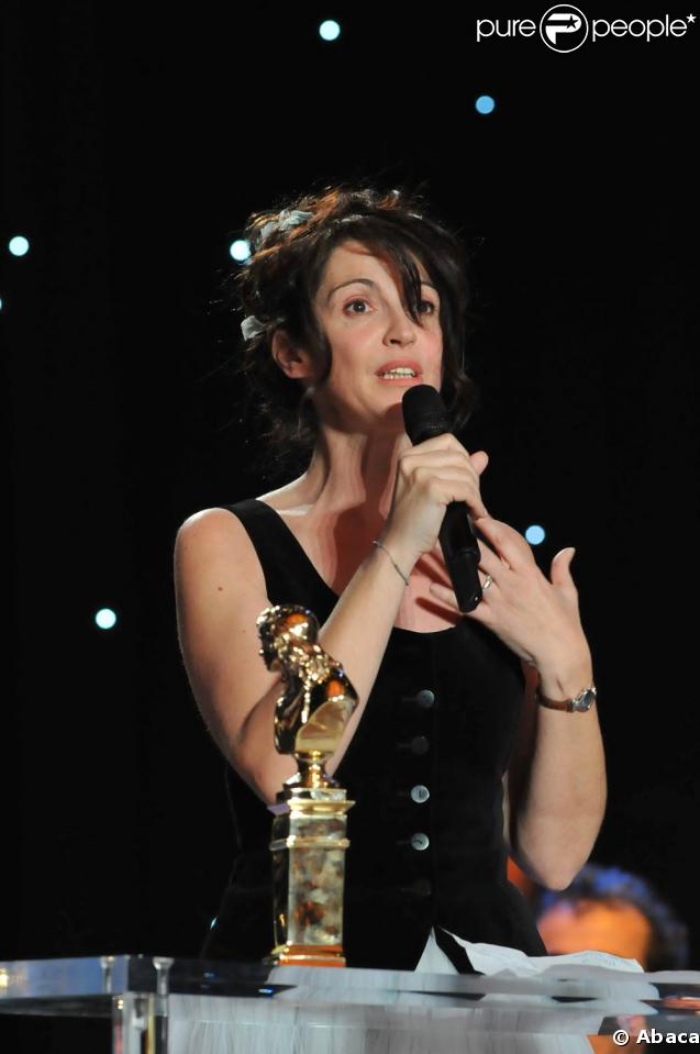 Zabou Breitman, lors de la 23e cérémonie des Molières, au Théâtre de Paris, le 26 avril 2009 !