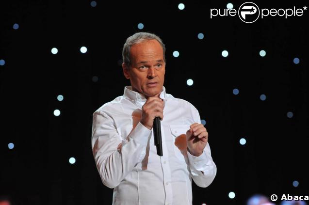 Laurent Baffie, lors de la 23e cérémonie des Molières, au Théâtre de Paris, le 26 avril 2009 !