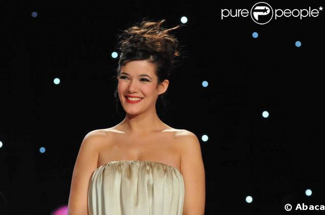 Mélanie Doutey, lors de la 23e cérémonie des Molières, au Théâtre de Paris, le 26 avril 2009 !