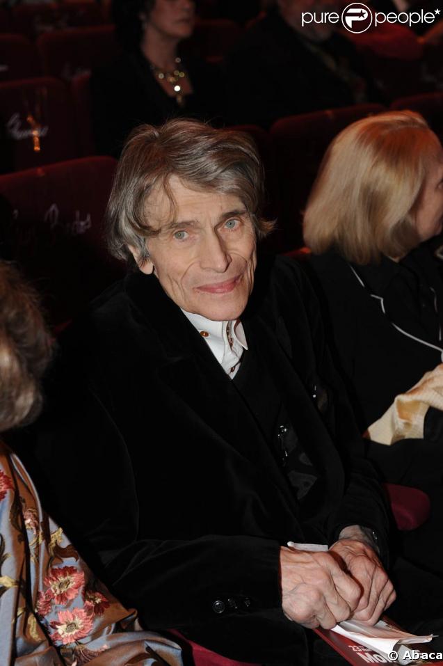 Laurent Terzieff, lors de la 23e cérémonie des Molières, au Théâtre de Paris, le 26 avril 2009 !