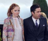 Lily Cole et son amoureux Enrique Murciano le 24 avril 2009 à Venise pour le mariage de Salma Hayek et François-Henri Pinault 