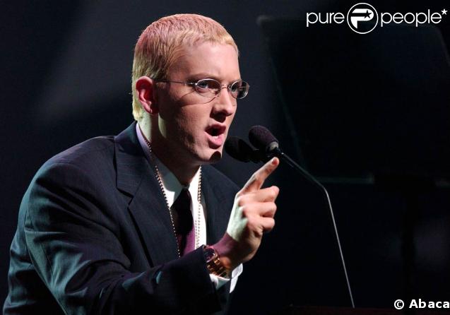 Eminem sur scène en octobre 2004