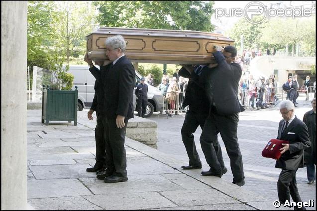 Les Obsèques de Macha Béranger à Paris en l'église de Saint-Eustache dans le 1er arrondissement le 30 avril 2009