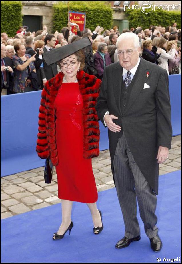    Duc et duchesse de Wurtemberg au mariage de Jean d'Orléans, en la cathédrale de Senlis.   