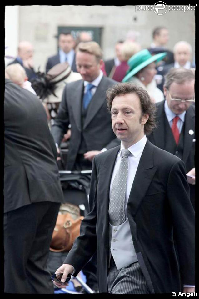    Stéphane Bern au mariage de Jean d'Orléans et de Philomena de Tornos y Steinhart en la cathédrale de Senlis.   