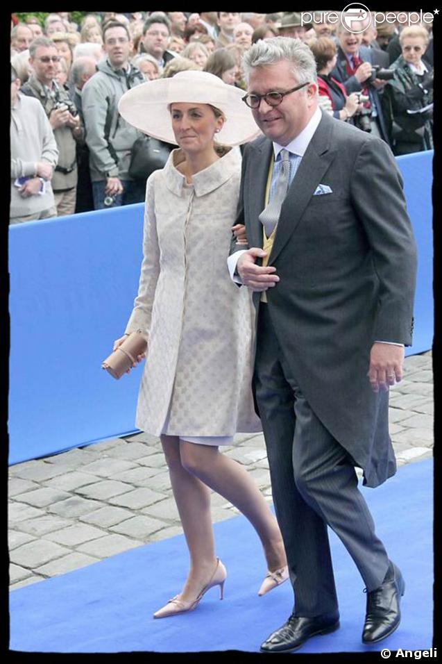    Prince Laurent de Belgique au mariage de Jean d'Orléans et de Philomena de Tornos y Steinhart en la cathédrale de Senlis.   