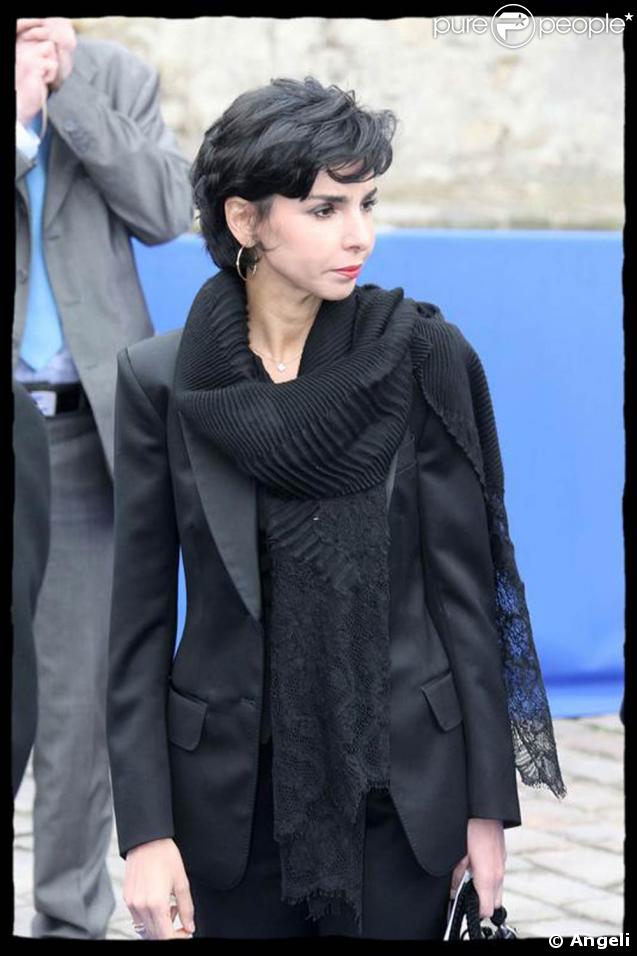    Rachida Dati au mariage de Jean d'Orléans et de Philomena de Tornos y Steinhart en la cathédrale de Senlis.   