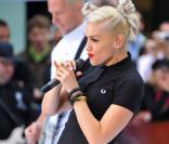 Gwen Stefani est apparue en pleine forme avec les No Doubt sur le plateau du  Today Show , à New-York, le 1er mai 2009