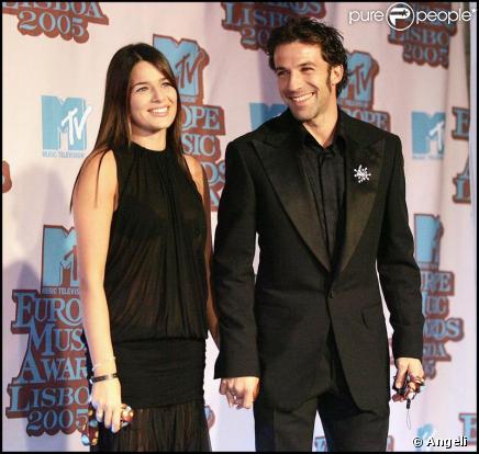 Alessandro Del Piero et sa femme Sonia Amoruso