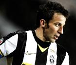 Alessandro Del Piero portant le maillot de son équipe, la Juventus de Turin
