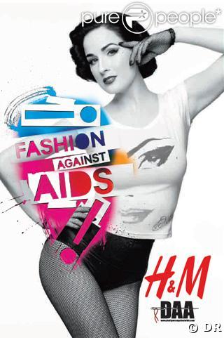 Dita Von Teese pour H&M