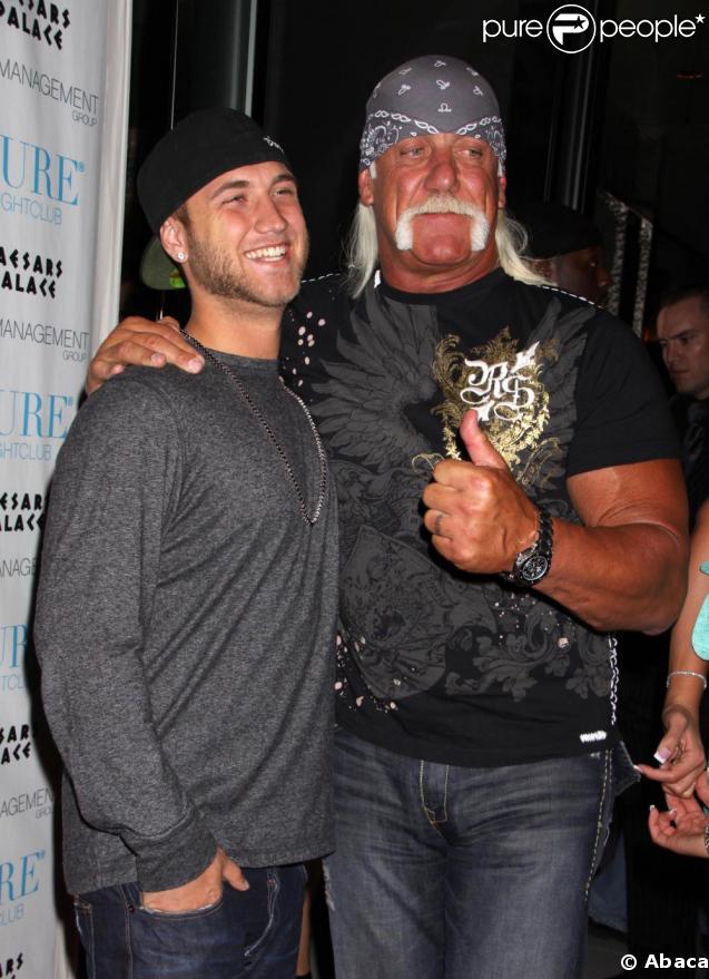 Hulk Hogan et Nick Hogan, à l'anniversaire de Brooke Hogan, au PURE Nightclub, à Las Vegas. 06/05/09