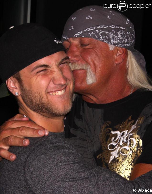 Hulk Hogan et Nick Hogan, à l'anniversaire de Brooke Hogan, au PURE Nightclub, à Las Vegas. 06/05/09
