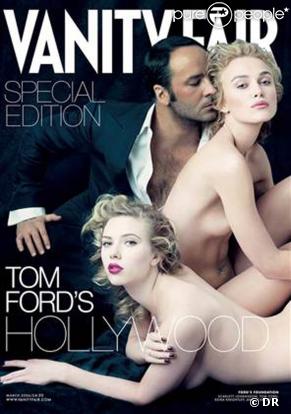 Scarlett Johansson, entourée de Tom Ford et Keira Knightley... en couverture de Vanity Fair ! 