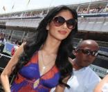 Nicole Scherzinger assiste au Grand Prix d'Espagne. 10/05/09
