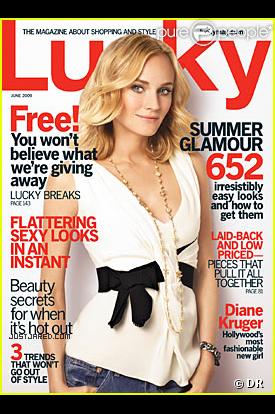 Diane Kruger en couverture de Lucky Magazine