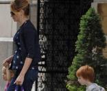Julia Roberts et ses jumeaux,  Phinnaeus Walter et Hazel Patricia.