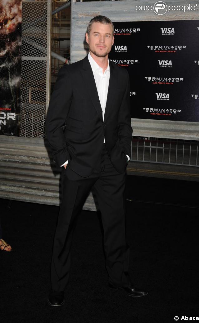 Eric Dane en solo à la première du film Terminator hier à Hollywood