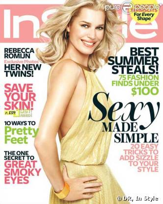 Rebecca Romijn en couverture d'In Style