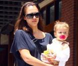 Jessica Alba et Honor hier à Los Angeles pour une journée shopping !
