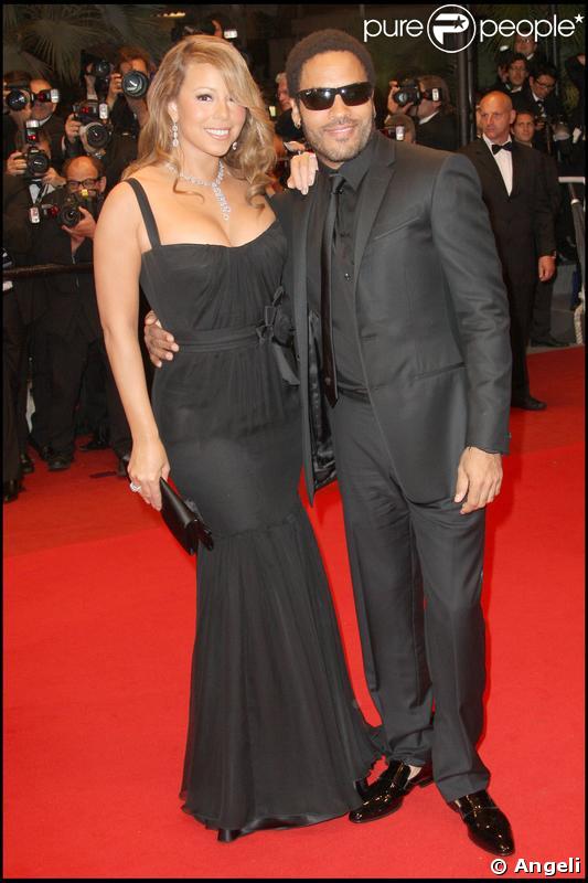 Mariah Carey et Lenny Kravitz, pour la projection de Precious au Festival de Cannes 
