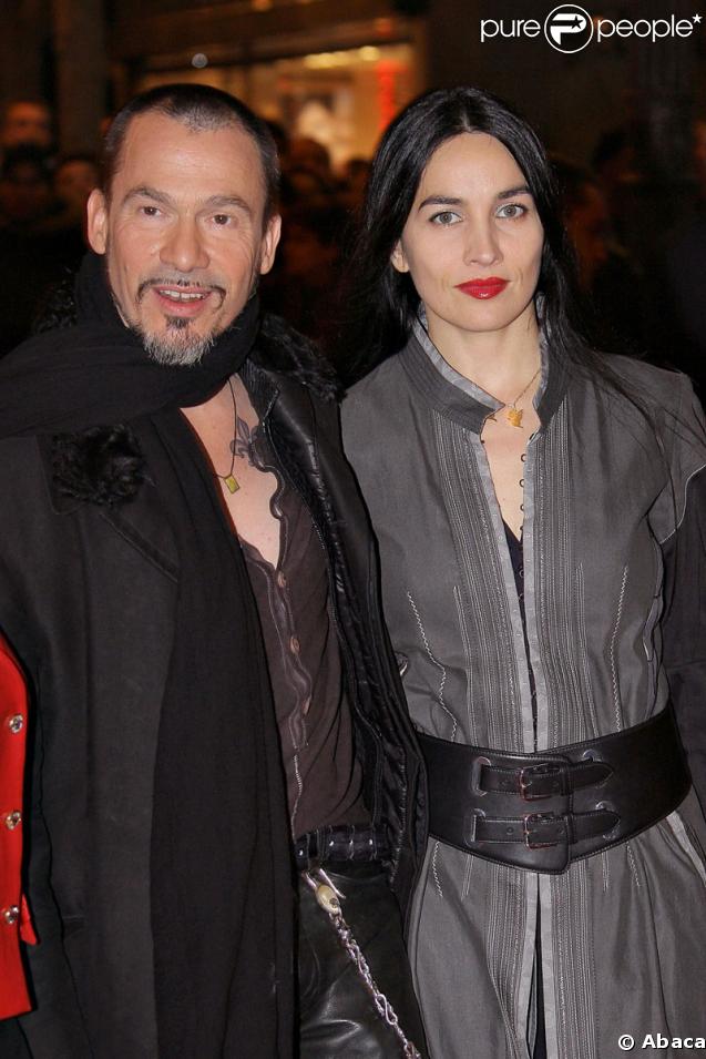 Florent Pagny et sa femme Azucena 