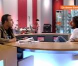 Bob Sinclar et Nikos Aliagas sur le plateau de LCI