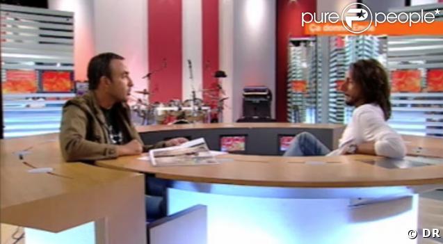 Bob Sinclar et Nikos Aliagas sur le plateau de LCI