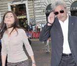 Alain Delon à son arrivée à la soirée Bulgari hier soir à Rome