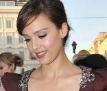 Jessica Alba à la soirée Bulgari hier soir à Rome