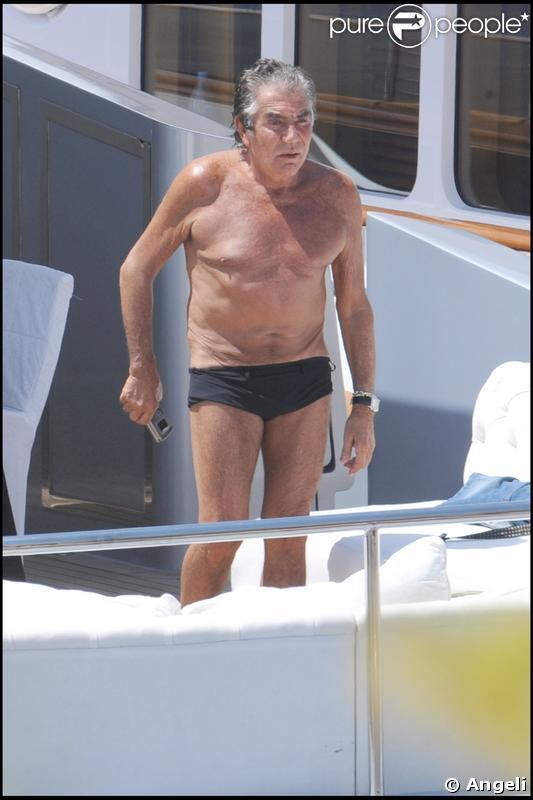 Roberto Cavalli sur son yacht  le 20 mai 209 durant le Festival de Cannes