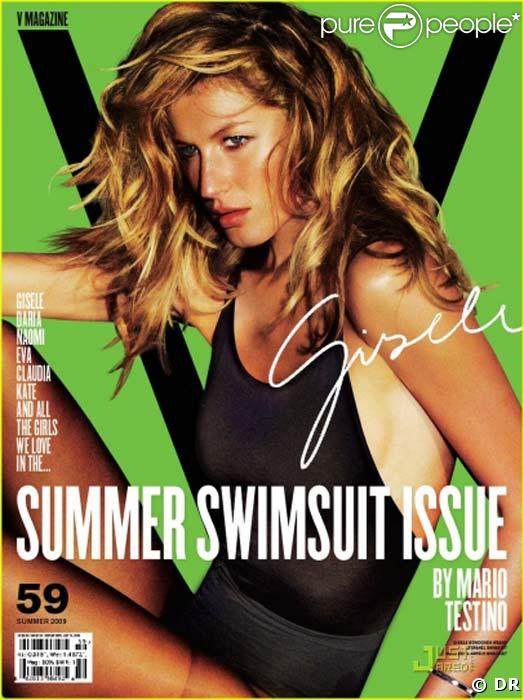 Gisele Bündchen en couverture du magazine V