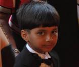 Ayush Manesh Khedekar, héros du film Slumdog Millionaire lors du 62e Festival de Cannes 