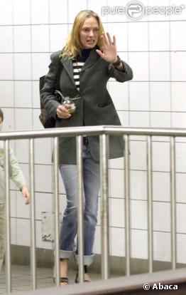 Uma Thurman s'occupe de son fils Levon