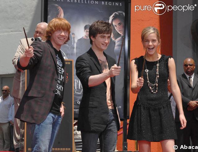 Daniel Radcliffe Emma Watson et Rupert Grint