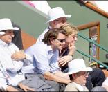 Michèle Laroque et François Baroin à Roland Garros, le 1er juin 2009