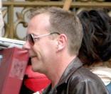 Kiefer Sutherland sur le tournage de 24 à Los Angeles le 1er juin 2009