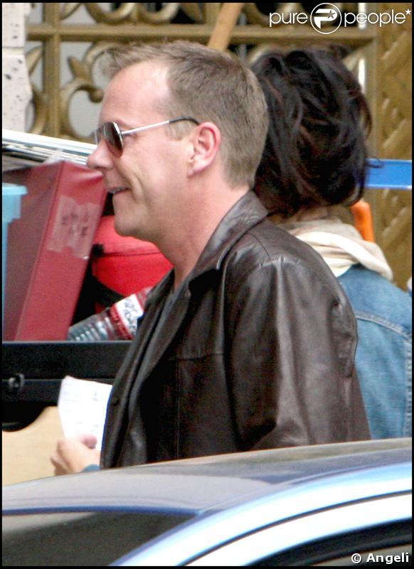 Kiefer Sutherland sur le tournage de 24 à Los Angeles le 1er juin 2009