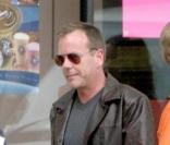Kiefer Sutherland sur le tournage de 24 à Los Angeles le 1er juin 2009