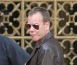 Kiefer Sutherland sur le tournage de 24 à Los Angeles le 1er juin 2009