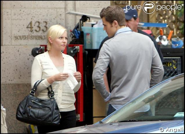 Elisha Cuthbert sur le tournage de 24 à Los Angeles le 1er juin 2009