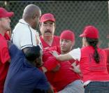 America Ferrera, Forest Whitaker et Carlos Mencia sur le tournage de Family Wedding (titre provisoire) à Santa Monica le 2 juin 2009