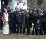 Vanessa Redgrave, Micheal Neeson, Joely Richardson, Daniel Neeson et Liam Neeson lors des funérailles de Natasha Richardson le 21 mars 2009 